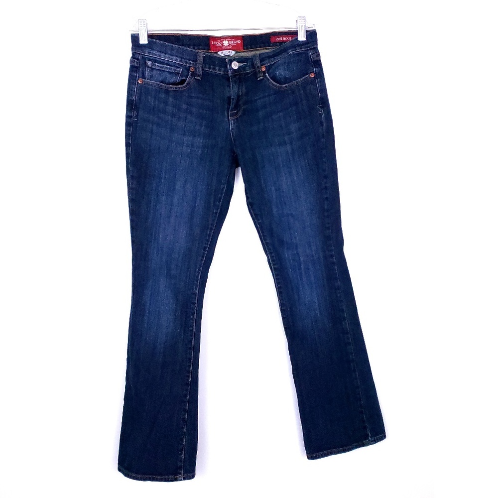 Lucky Brand Women Jean Zoe Boot Low Rise Size 8 (31x30)